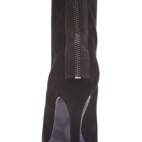 Brian Atwood- Fuveau Bootie- 7.5 Black Suede - Picture 3 of 13